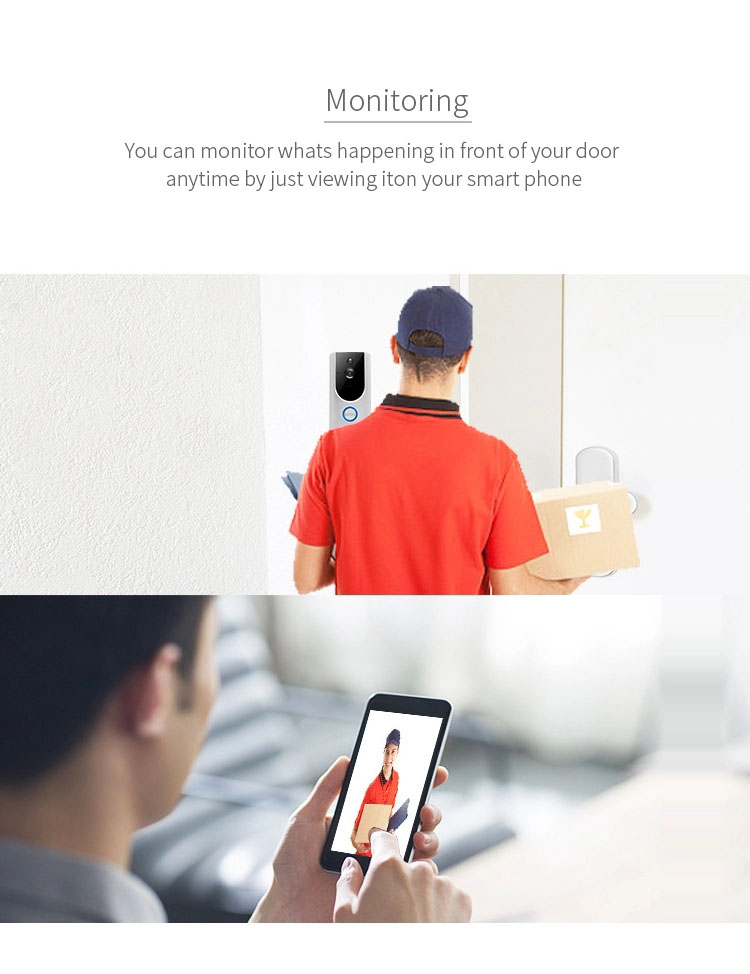 آیفون تصویری هوشمند وای فای Wifi Smart Doorbell ویدئو خانه هوشمند دونالیز